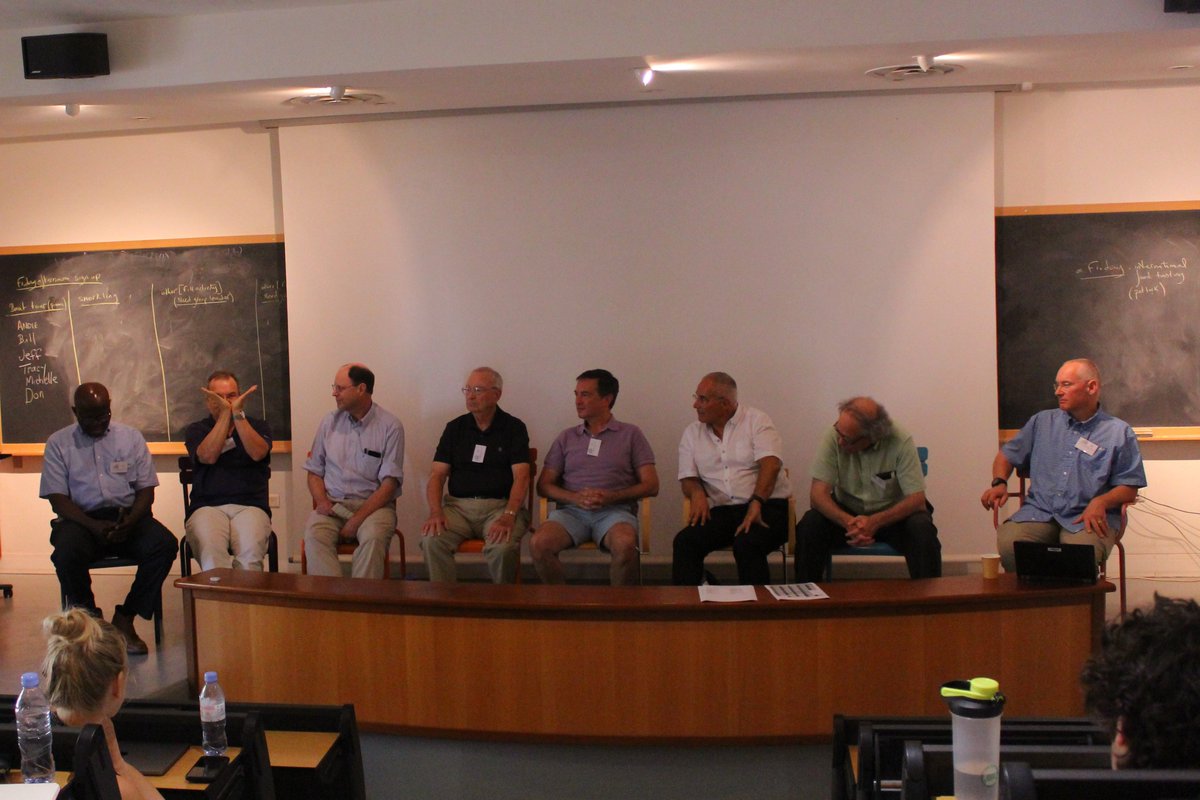 FluidsAndHealth's tweet photo. A panel of experts talks to #FluidsAndHealth2019 about conducting interdisciplinary research. Prof. Jeff Koseff @StanfordEng uses a "martini glass" analogy to challenge attendees to pursue both breadth and depth. https://t.co/9CLY6UJNMA