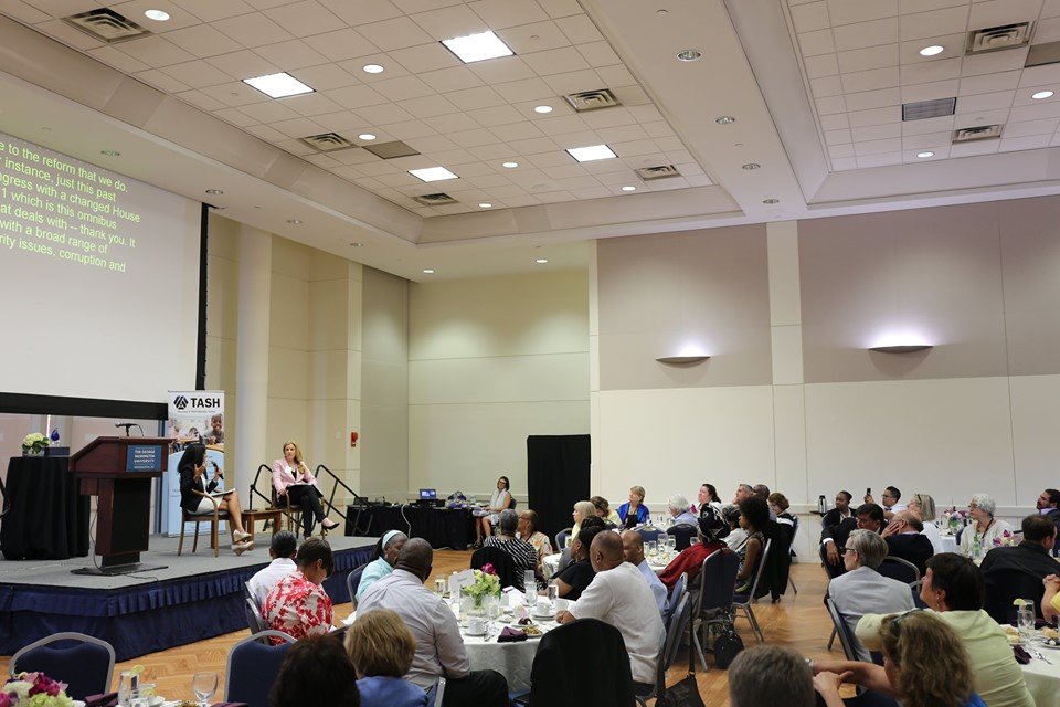 InclusivityWins's tweet photo. We would like to thank @vanitaguptaCR and @TASHtweet  for the brilliant discussion with, our own, Gina Kline! We were so happy to be a sponsor of their 2019 Outstanding Leadership in Disability Law Symposium and Awards Dinner honoring Barbara Ransom. https://t.co/gLzTraajRQ