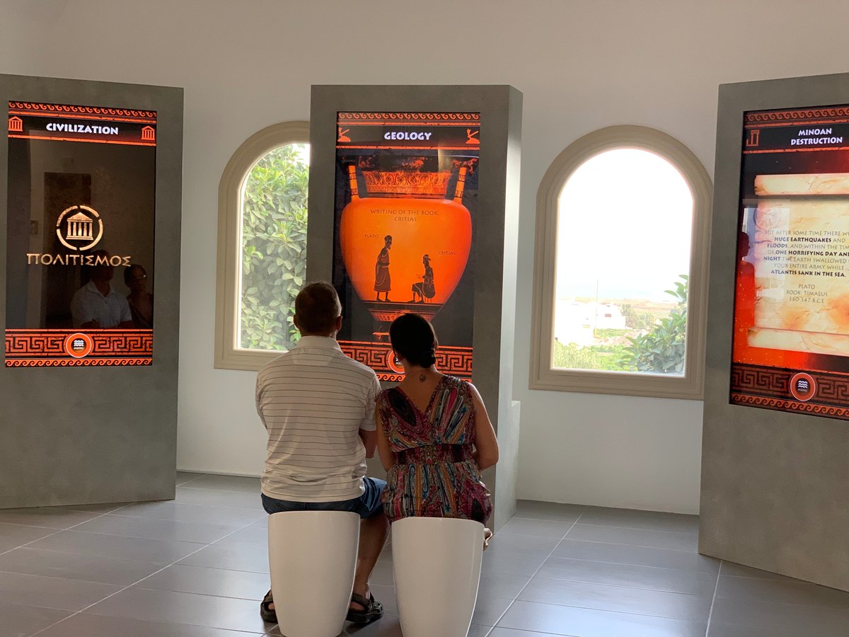 LostAtlantisXP's tweet photo. If you are a believer of the myth, that Atlantis was indeed Santorini, then here are your proofs. The interactive animated screens are one of the most important exhibits of our museum! It is the proof you have been looking for...
#lostatlantisexperience
https://t.co/18TGpSIsQM https://t.co/EydgWEhh9Q