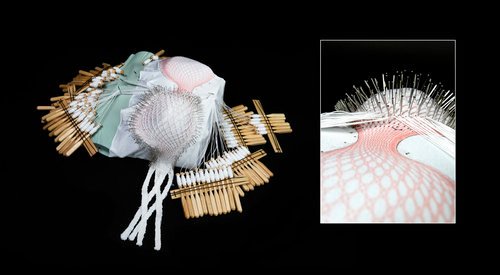 lunaticasrne's tweet photo. La diseñadora #LisaMarks empezó a investigar combinando técnicas artesanales de encaje y tecnología 3D. De su cabeza salió "Algorithmic Lace", un sujetador pensado para ayudar a las mujeres mastectomizadas. Te lo contamos hoy en @x3razonesRNE con @MamenAsencio en @rne. https://t.co/3JwegCiP78