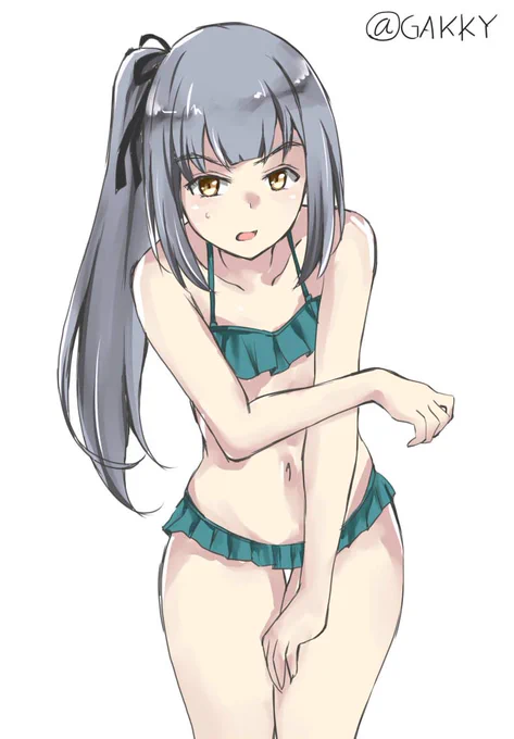 #艦これ版深夜の真剣お絵描き60分一本勝負
#艦これ版真剣お絵描き60分一本勝負_20190729
ちょっと・・・、コレ小さくない・・・? 