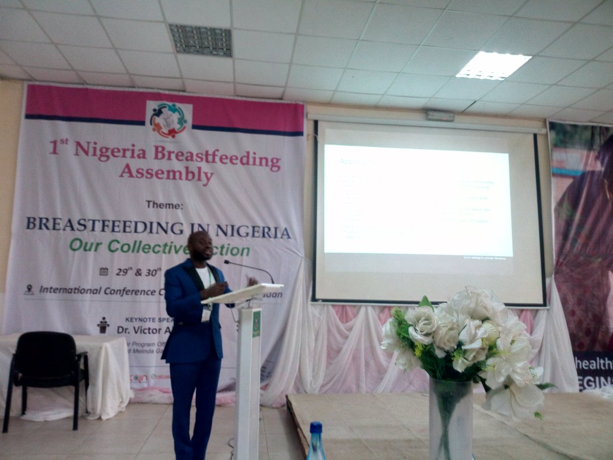 OyoCS_SUNN's tweet photo. Presentation by Representatives from Alive &amp; Thrive, UNICEF, Save the Children International at the Nigeria Breastfeeding Assembly.

@CS_SUNN, @SUNCSN, @UNOPS https://t.co/VgmK69TDBO