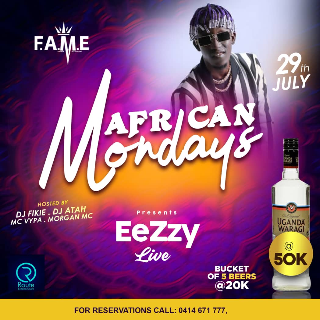 NBSAfter5's tweet photo. #AfricanMonday @fame_kampala is here and the line up is as lit as the discounts that come with today. Be there. #FameLoungeUg https://t.co/X7unw9pTTb