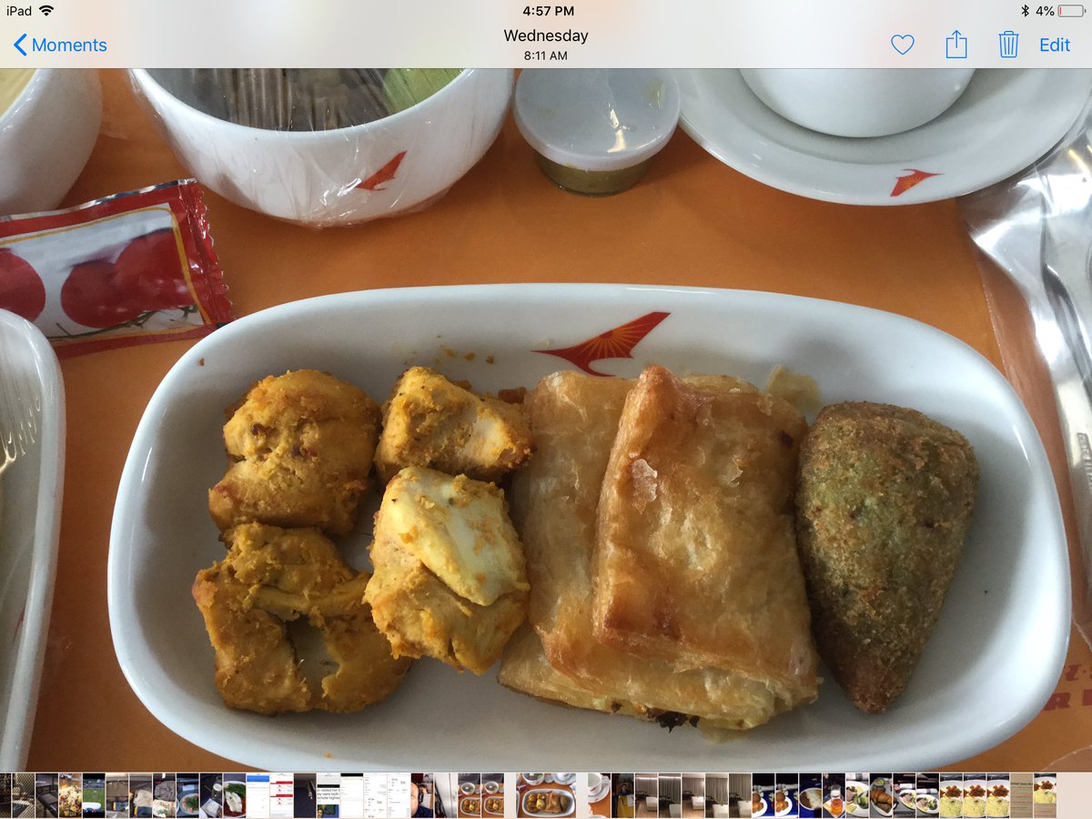 nirses's tweet photo. @airindiain found hair in my food on your flight. #Hygiene standards need to be looked into! 
#airindia #hairinfood #travel #safety #unsafe https://t.co/s3LGptCIqk
