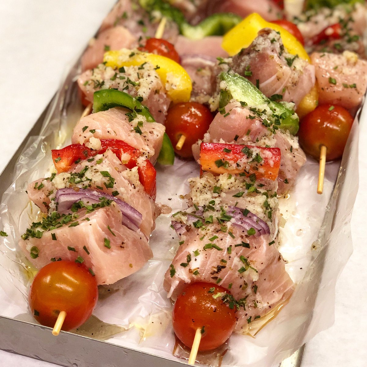 Grilled swordfish kabobs on the food truck today! Harvard 11-3pm