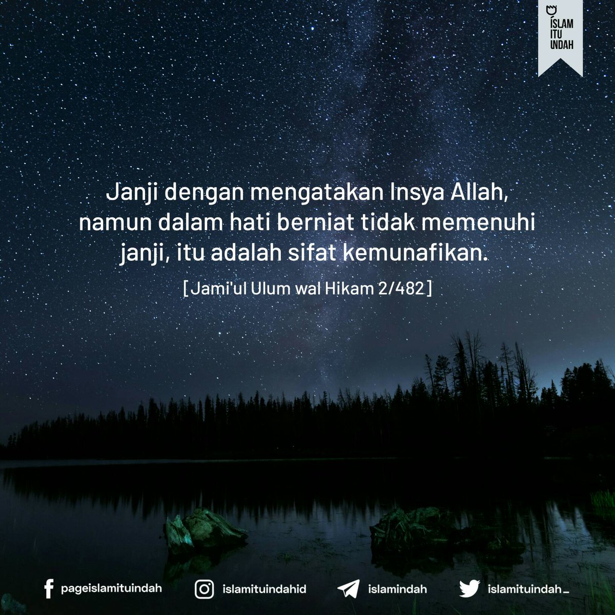 Hati-hati jika mengatakan insyaallah
