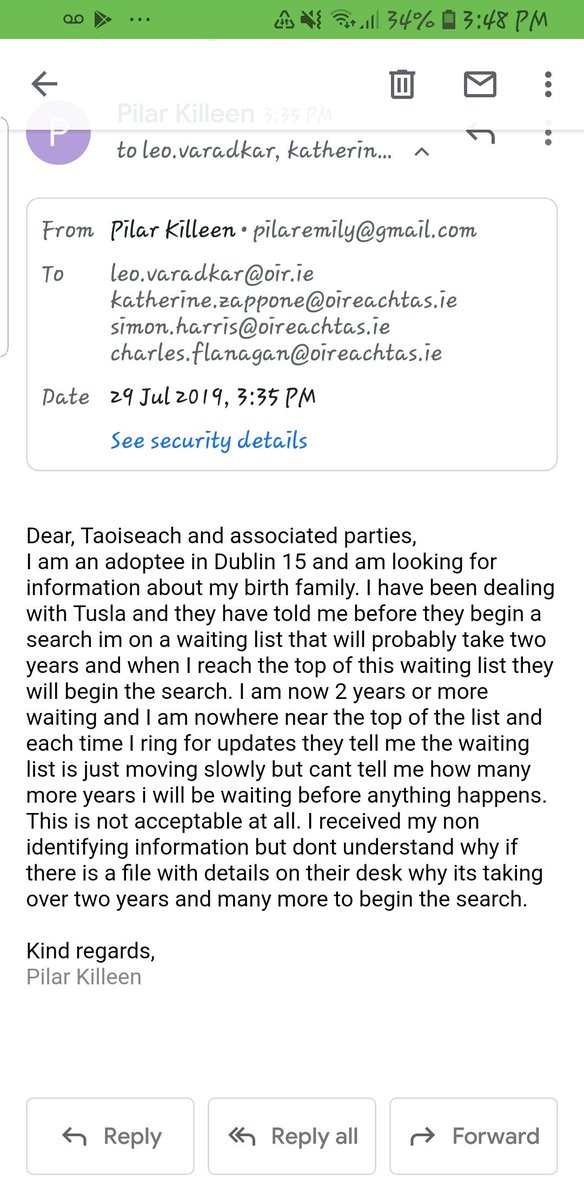 Pilar_Emily92's tweet photo. @Independent_ie @HeraldNewsdesk @joanburton @IrishTimes @LeoVaradkar @KZapponeTD @SimonHarrisTD @CharlieFlanagan @rtenews @RTE2fm @joeliveline The struggle is real. Enough is enough. Adoptees deserve the same as everyone else. We need to start taking this serious! https://t.co/WrZixsA9eW