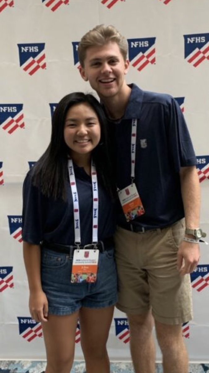 AHSAAnow's tweet photo. Ji Soo Kim and Isaac Stubbs have returned from the @NFHS_Org Student Leadership Summit with new ideas regarding leadership. We look forward to hearing from them at this year’s AHSAA Student Leadership Conference! https://t.co/OR4nB66ujP