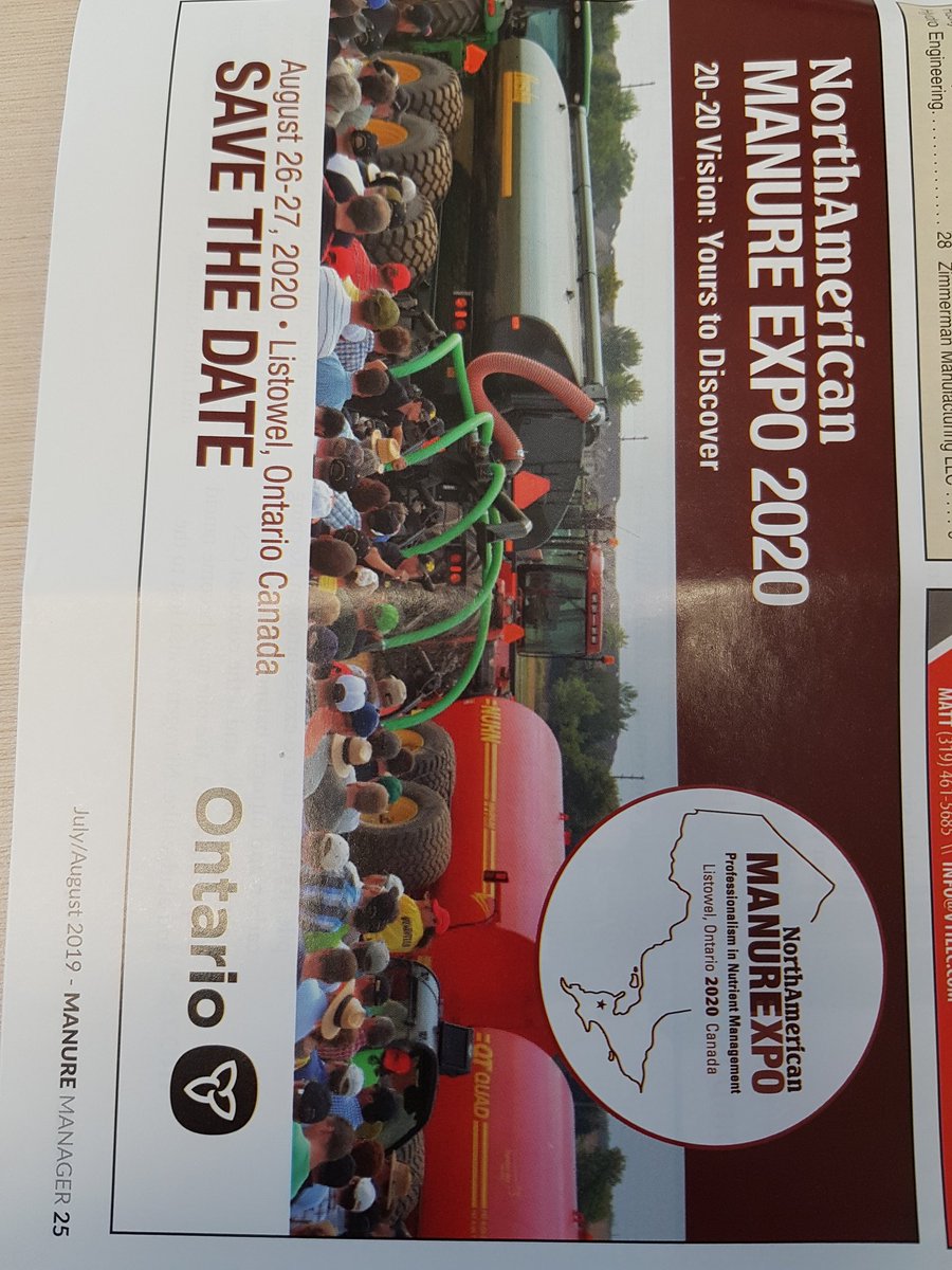 Pleased to be a part of the planning team for this North Perth event. Great tours and equipment demos being planned.  Mark the dates in your calendar.
