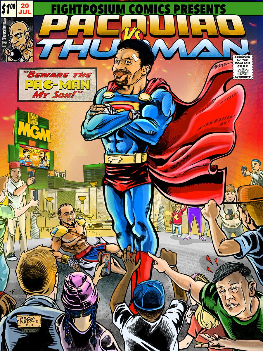 So, has anyone found the hidden easter egg in the Fightposium #pacThurman cover (Hint: Not Teddy)? Tomorrow, I will reveal the location in a new #boxing comic book cover! Stay Tuned!