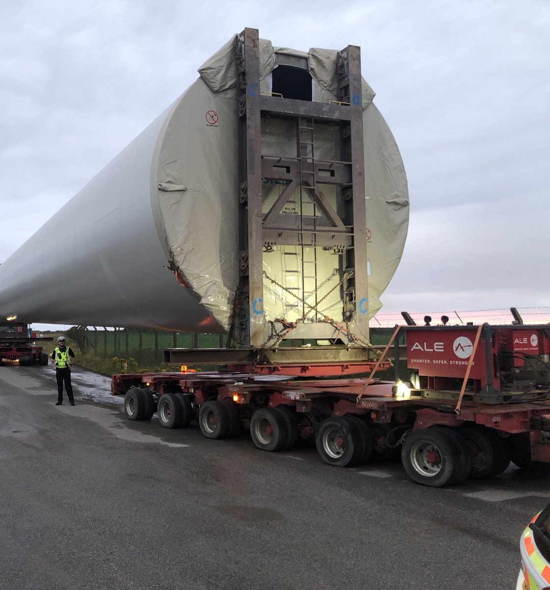Road Policing Scotland (@psosroads) on Twitter photo Officers from #WestRP are assisting in #TheWeeToon moving these small #WindFarm components from <a href="/CSwindUK/">CS Wind UK</a> at #Machrahanish to the #Campbeltown Port with @ALEHeavylift
Please follow any directions issued by officers.
#WereGonnaNeedABiggerTruck
#TallOfficerForScale Officers from #WestRP are assisting in #TheWeeToon moving these small #WindFarm components from <a href="/CSwindUK/">CS Wind UK</a> at #Machrahanish to the #Campbeltown Port with @ALEHeavylift
Please follow any directions issued by officers.
#WereGonnaNeedABiggerTruck
#TallOfficerForScale