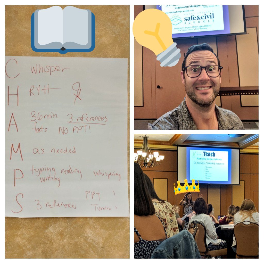 JdZill's tweet image. Getting great ideas at CHAMPS training! 
@ForestLakeVCS @KayMilliken #vcscm
@volusiaschools