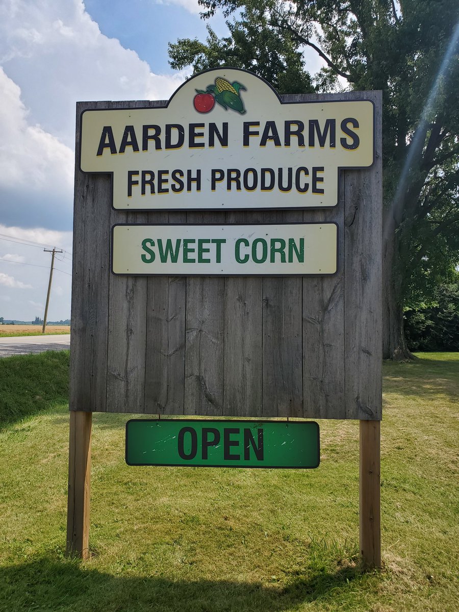 Sweet corn stand is open!