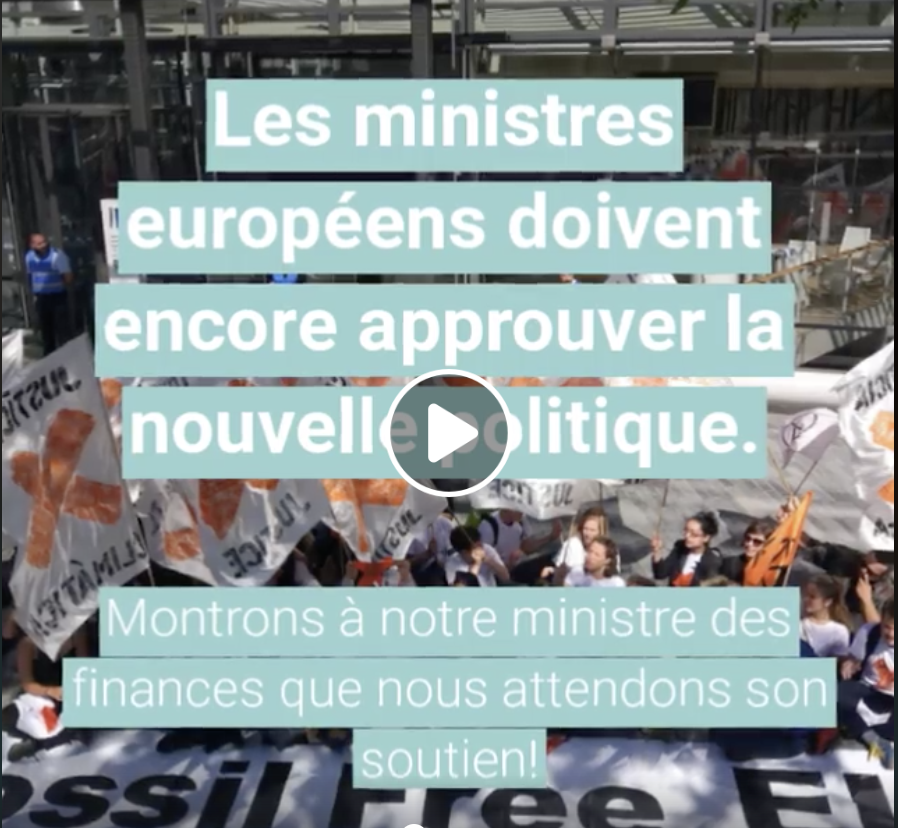 350France's tweet photo. INCROYABLE : le plus grand investisseur mondial renonce aux énergies fossiles 🎉
@EIB #fossilfree

à NOUS de faire pression sur notre ministre des finances @BrunoLeMaire pour qu'il approuve cette décision historique.

Likez et RT

#FridaysForFuture #DisruptFossilFinance https://t.co/8Xys8ltOF6