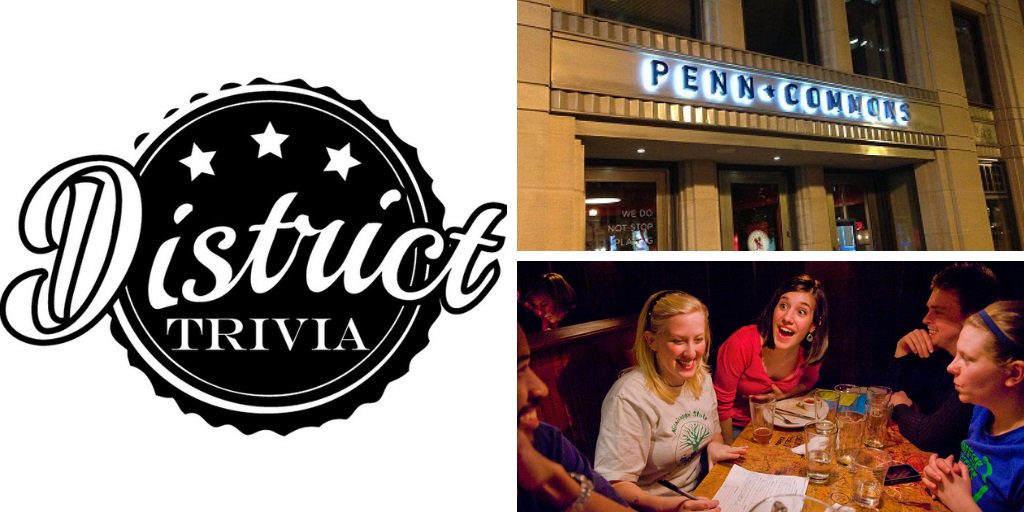 PennCommonsDC's tweet image. #Trivia Monday nights 7:30p hosted by @DistrictTrivia! Drink beer, play trivia &amp;amp; #winprizes! #HappyHour goes all night! Info: ow.ly/mt2u50uHkmn