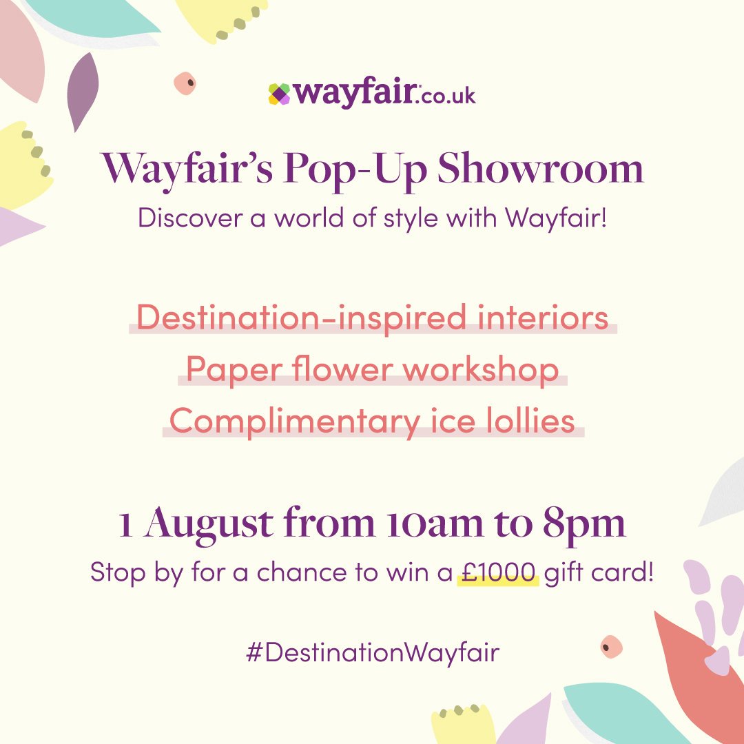 Wayfair.co.uk on Twitter "Our FIRST EVER PopUp Showroom is open for