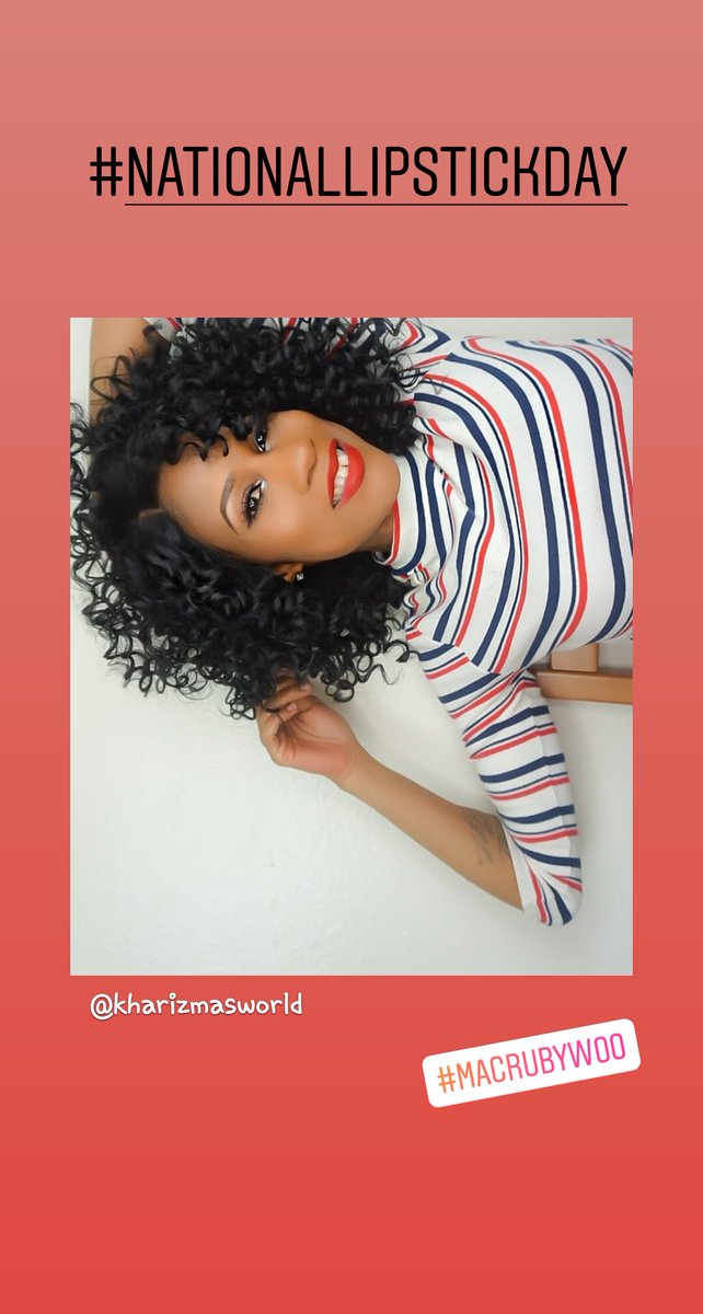 LaTeshaKharizma's tweet image. Happy #NationalLipstickDay !!! Wearing #rubywoo @MACcosmetics 💋