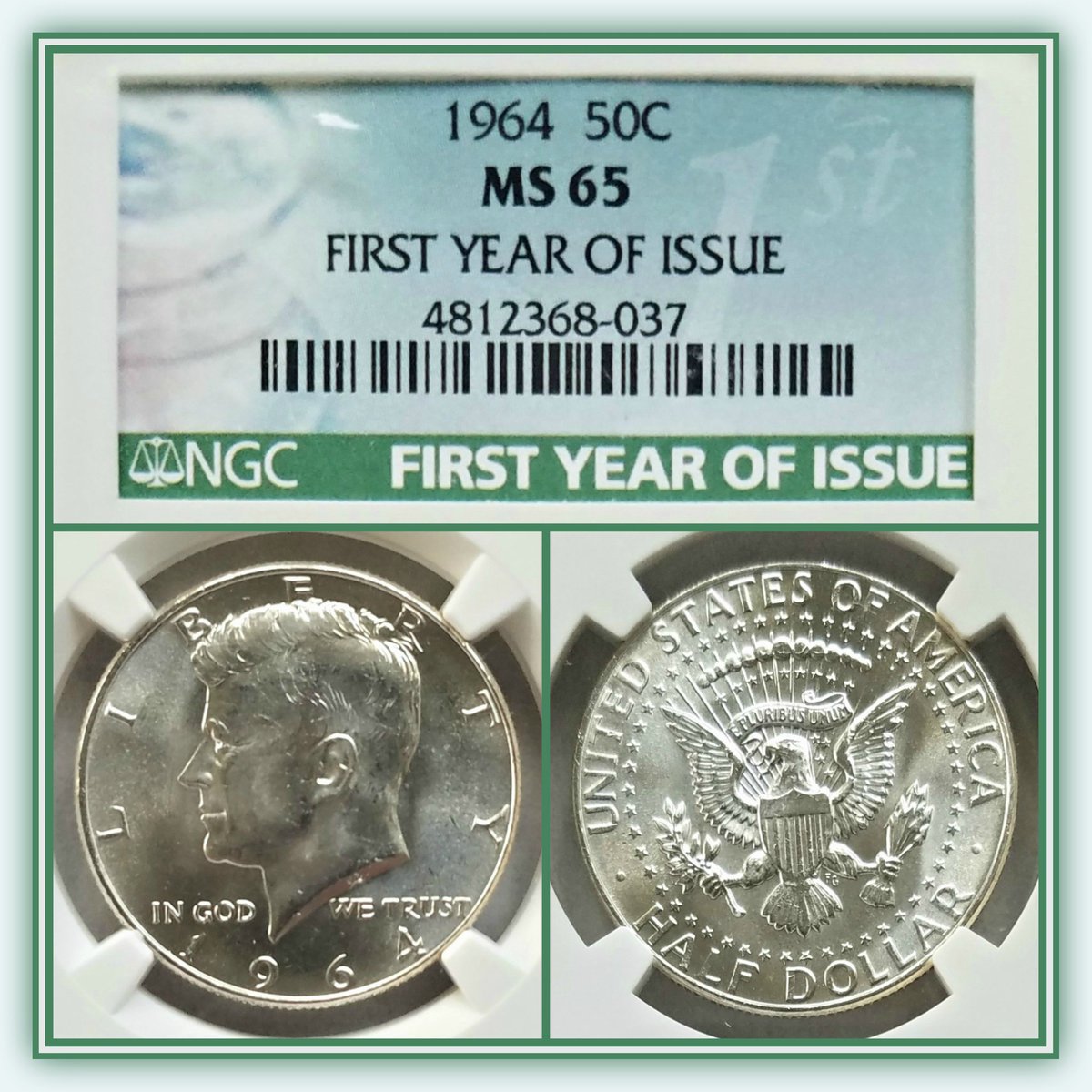 #ngc #ngccoins #firstyear #speciallabel #jfk #kennedy #halfdollar #kennedyhalfdollar #50c #50cents #silver #silvercoin #1960s #history #coinhistory #numismatics #coincollecting #coincollector #collector #collection #coincollection #silverhoard #silverstacking #silverstacker