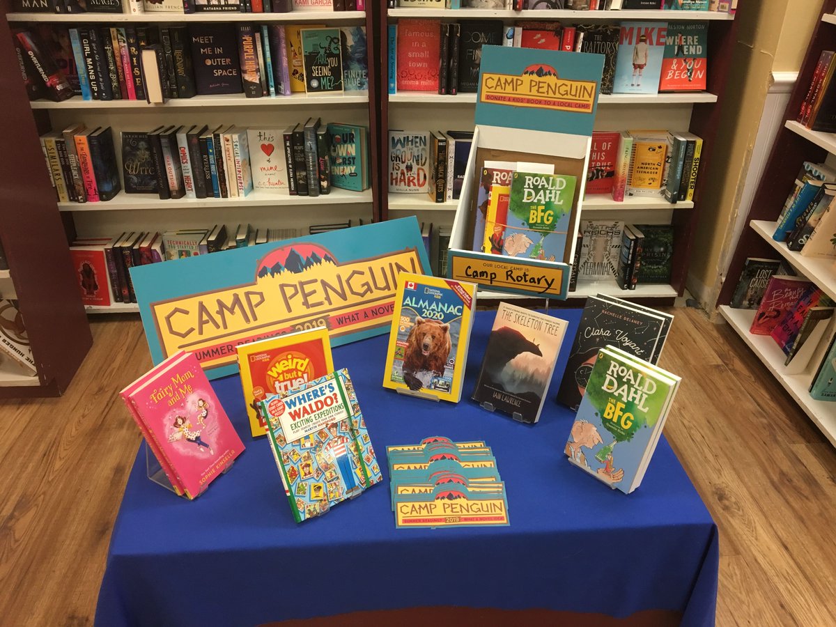 #CampPenguin display at @westminsterbks in beautiful downtown Fredericton! 🏕️