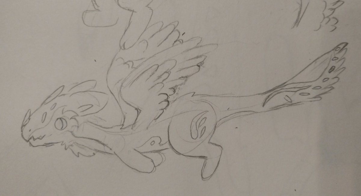 Benjiflam's tweet photo. #fluffdragon #sketchdrawing https://t.co/L9F6ro5LB4