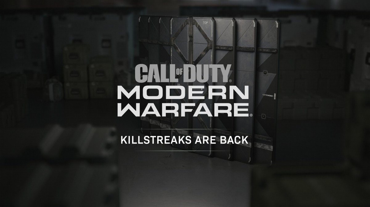 CallofDuty's tweet photo. Own the opposition - reap the rewards.

Killstreaks make a return in #ModernWarfare. Tune-in August 1st for the full Multiplayer Premiere. https://t.co/dUy6ZrkNzJ