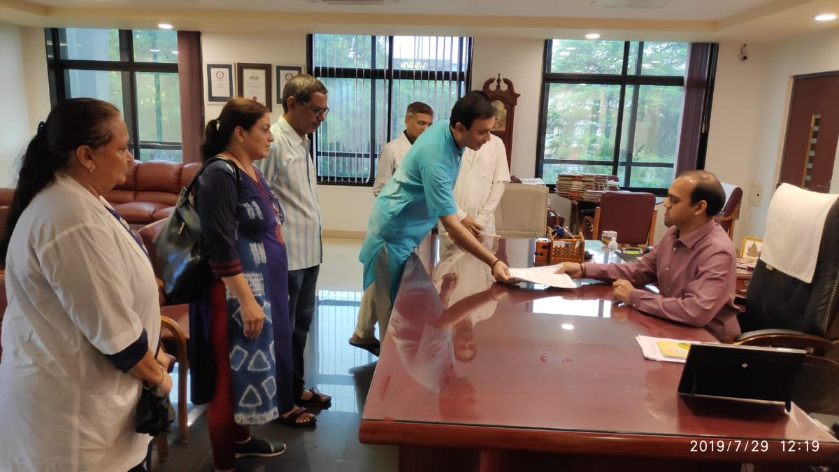 Rajkot GMTA conducted a rally from college to collector office. Given memorandum to collector!! Strike from 1st August, if our just demands are not met....