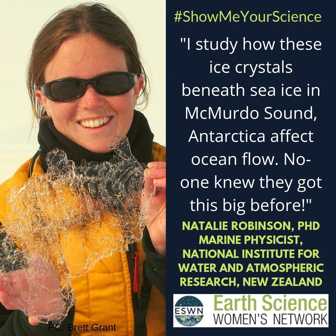 ESWNtweets's tweet photo. Surprising discoveries are one of the joys of science. Here @PolarGirlNZ shows off an impressive ice crystal.
#ShowMeYourScience #WomenInScience https://t.co/V6mv9R7GRZ