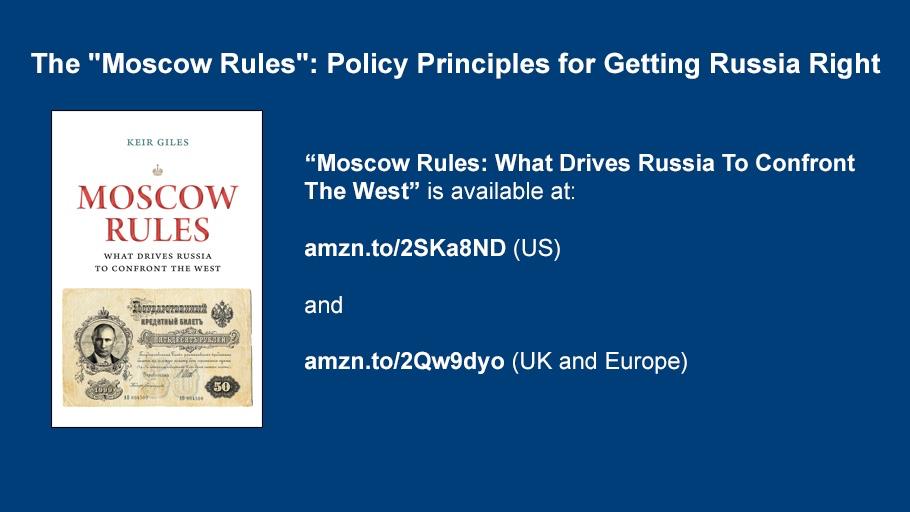 12/ Or for the full explanation of all of these principles and how they are proven time and again, see the book. 'Moscow Rules' is available at  http://amzn.to/2SKa8ND  (US) and  http://amzn.to/2Qw9dyo  (UK and Europe). - END -