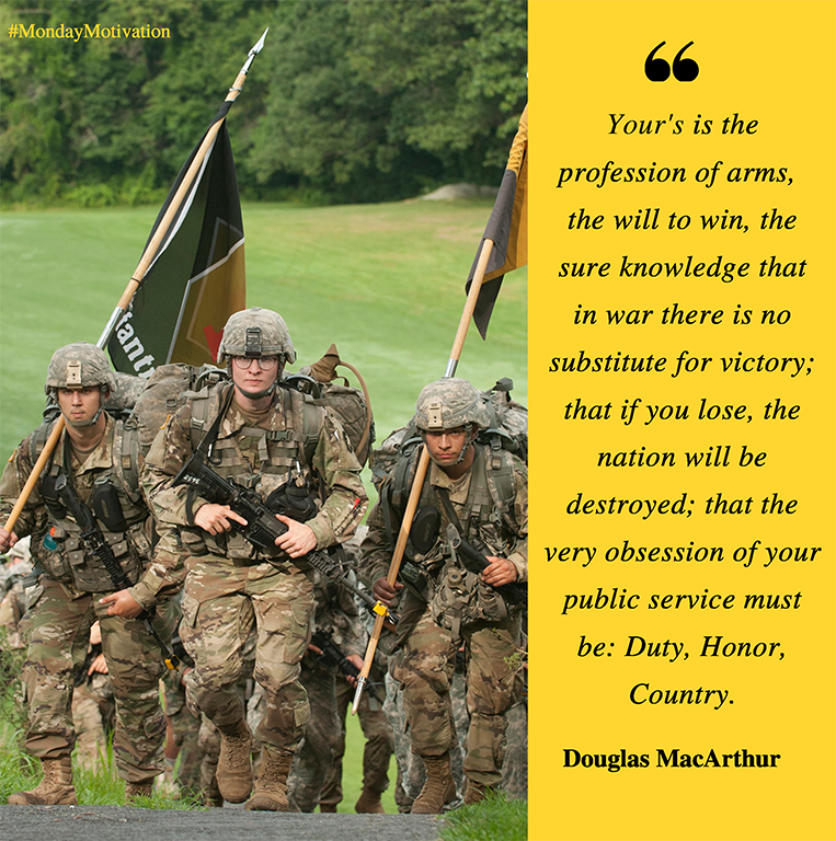 WestPoint_USMA's tweet image. #MondayMotivation March Back, which marks the end of Cadet Basic Training, is two weeks from today. #USMA2023 #CBT2019