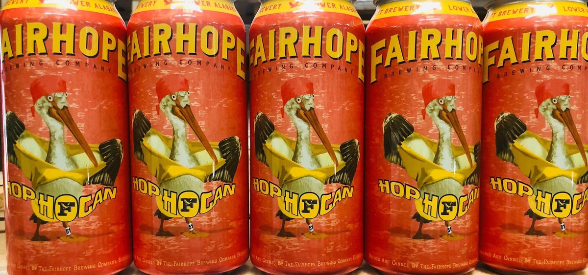FairhopeBrewing's tweet image. Get ready, brother!!! Hop Hogan released in the taproom this Friday on tap and in 16oz 4-packs... what ya gonna do???