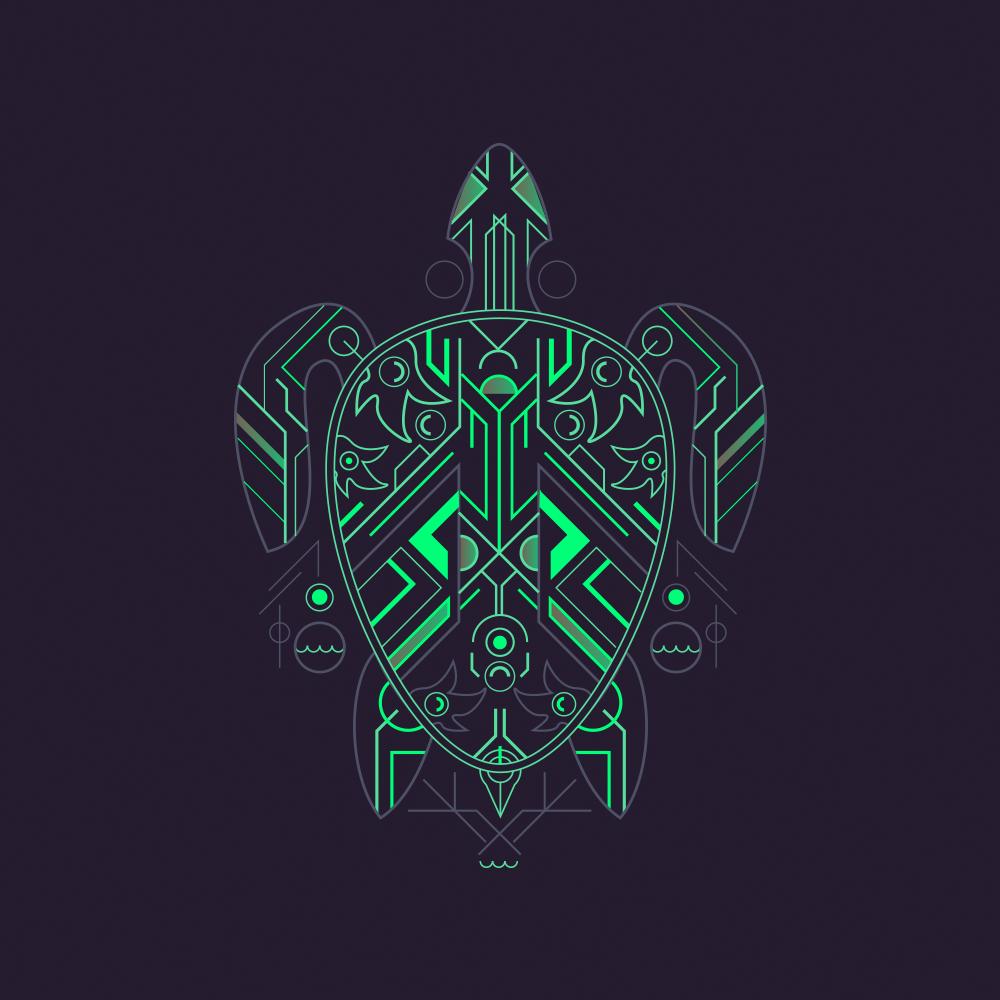 Hawksbill Turtle #vector throwbacks. 🐢
#turtle #illustration