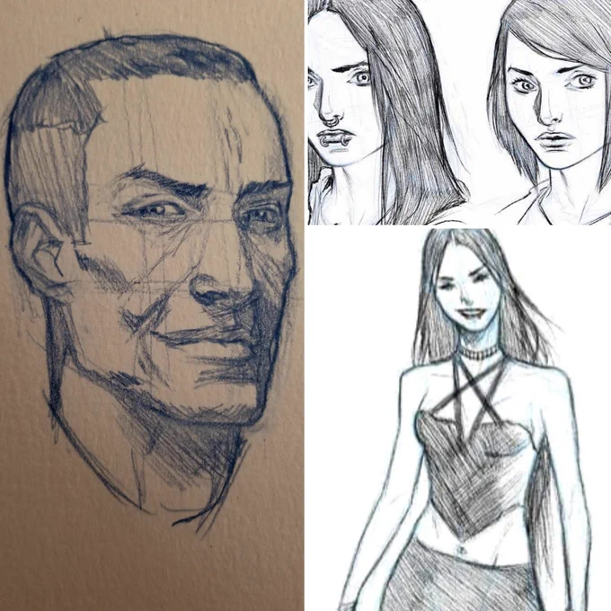 Finishing up some character designs. #makecomics #drawing 