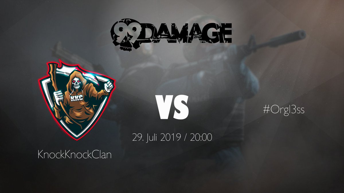 KnockKnockClan's tweet photo. Today we take on #Orgl3ss at our @99DAMAGEde Div. 3 match 💪

🗺 Inferno &amp; Overpass https://t.co/Magye6m7Di