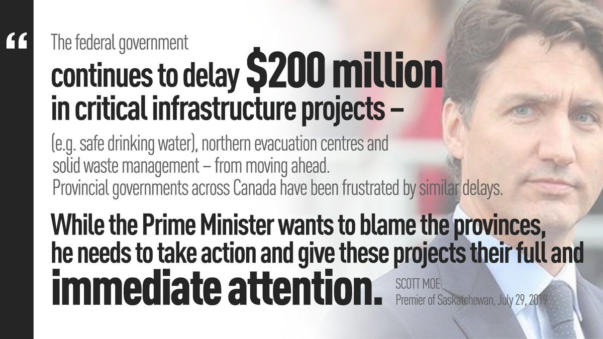 Justin Trudeau needs to stop blaming others for his own failure to get things built. Canadians need a Prime Minister that will get the job done for all Canadians.