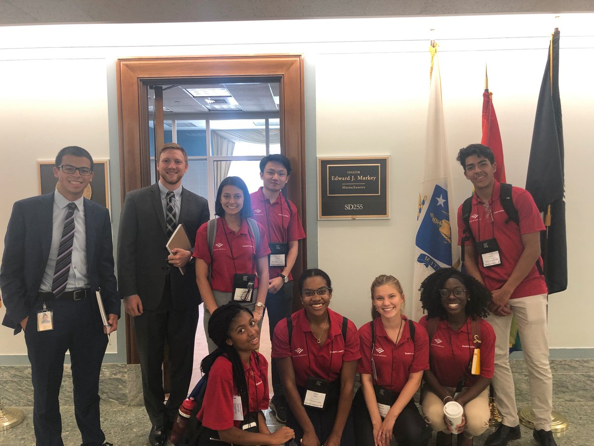 MassMentoring's tweet photo. Erin Cesmeli, our #BoAStudentLeaders summer intern, recently returned from a trip to Washington DC to meet with our legislative delegation.  Thank you @BankofAmerica for giving Erin and the other Student Leaders an incredible opportunity to see our government in action! https://t.co/jrWNvefM6w