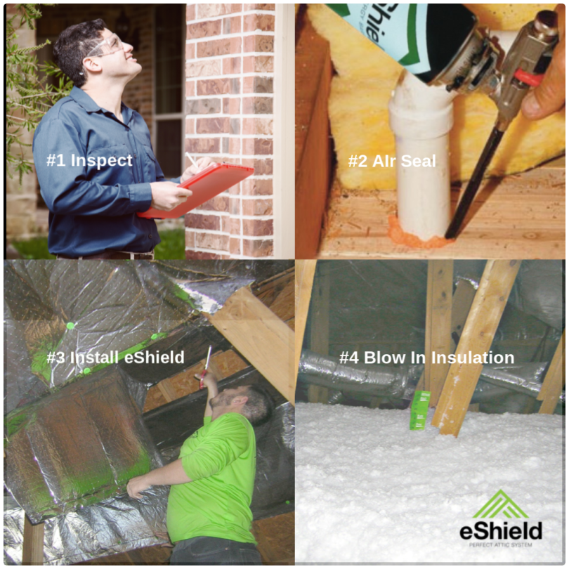 eShieldEnergy's tweet photo. Keep the heat OUTSIDE in the summer! The "eShield Perfect Attic System" is an all-season solution, designed to make your home #energyefficient and #comfortable. #eShield #Insulation. #RuleYourAttic https://t.co/VakaRo6ol7
