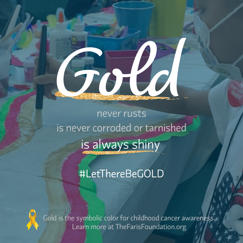 September is National #ChildhoodCancerAwareness Month, represented by the color GOLD. This September, join us and #LetThereBeGOLD! Stay tuned – more details about how you can get involved coming soon. #StayMagical