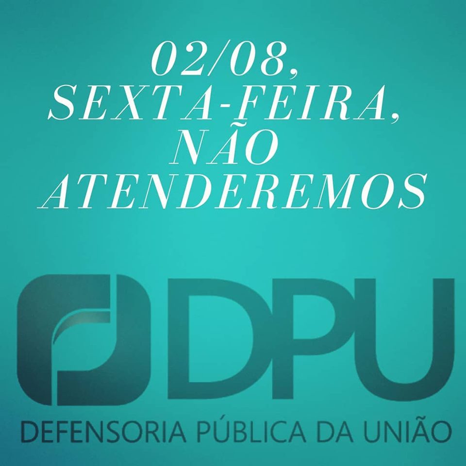 Defensoria Pública da União - DPU - #PraCegoVer - sobre fundo