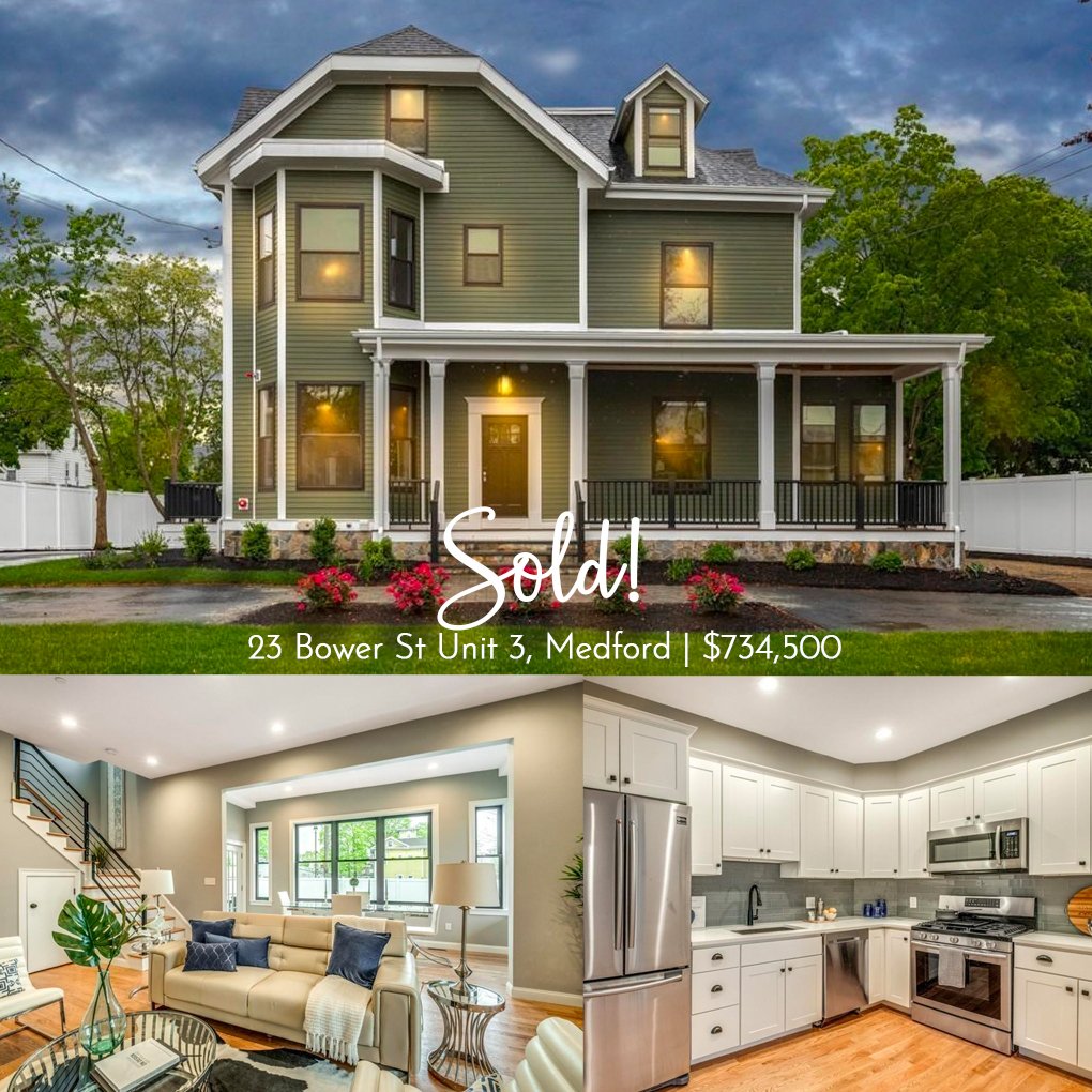 PreferredRP's tweet image. Sold! 23 Bower St Unit 3, Medford 3BD 2.5BA $734,500. #soaringceilings #historicrenovation #quartzandstainless #hardwoodfloors #2deededparking #privateoutdoorspace #bostonandbeyond #JenniferTaves #PreferredRP #EnthusiasmIntegrityResults