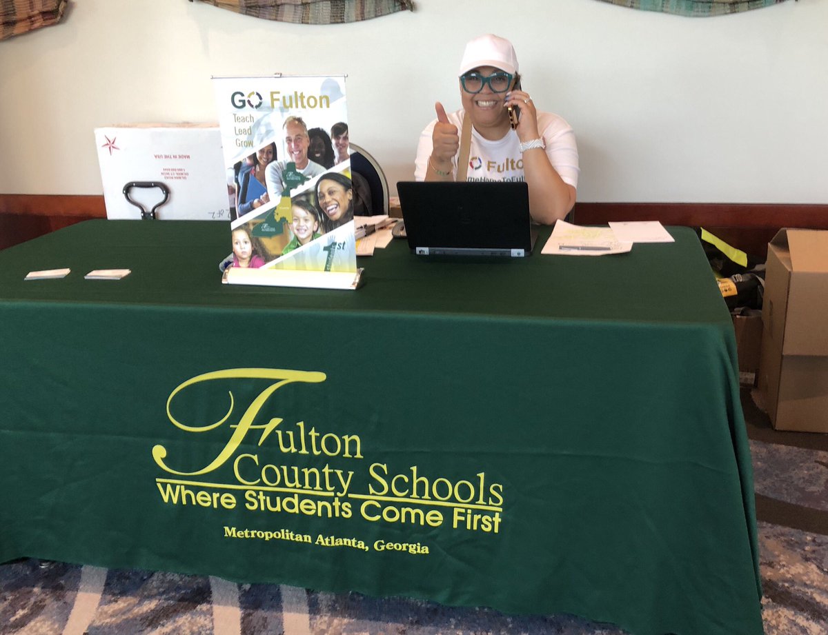 FultonCoSchools's tweet photo. Over 600 new teachers learning and gearing up for school at the New Teacher Celebration! Fultonβs Teacher of the Year @PamWhitlock1 of Chattahoochee HS shared insights & encouragement. @HoochHappenings @GO_Fulton #FCSNTC #WelcomeHomeToFulton #MondayMotivation https://t.co/TQR1TLUMG2