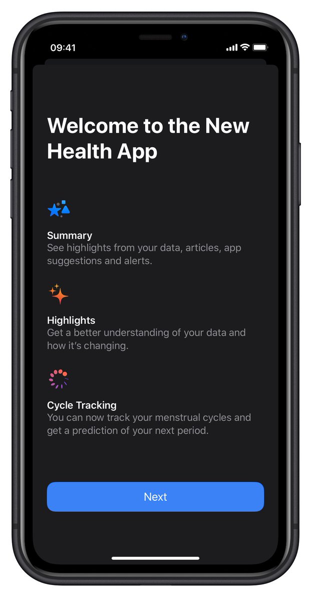 aaplpro's tweet image. Приветственный экран приложения Здоровье

#iOS13Beta5

#iPadOS13Beta5