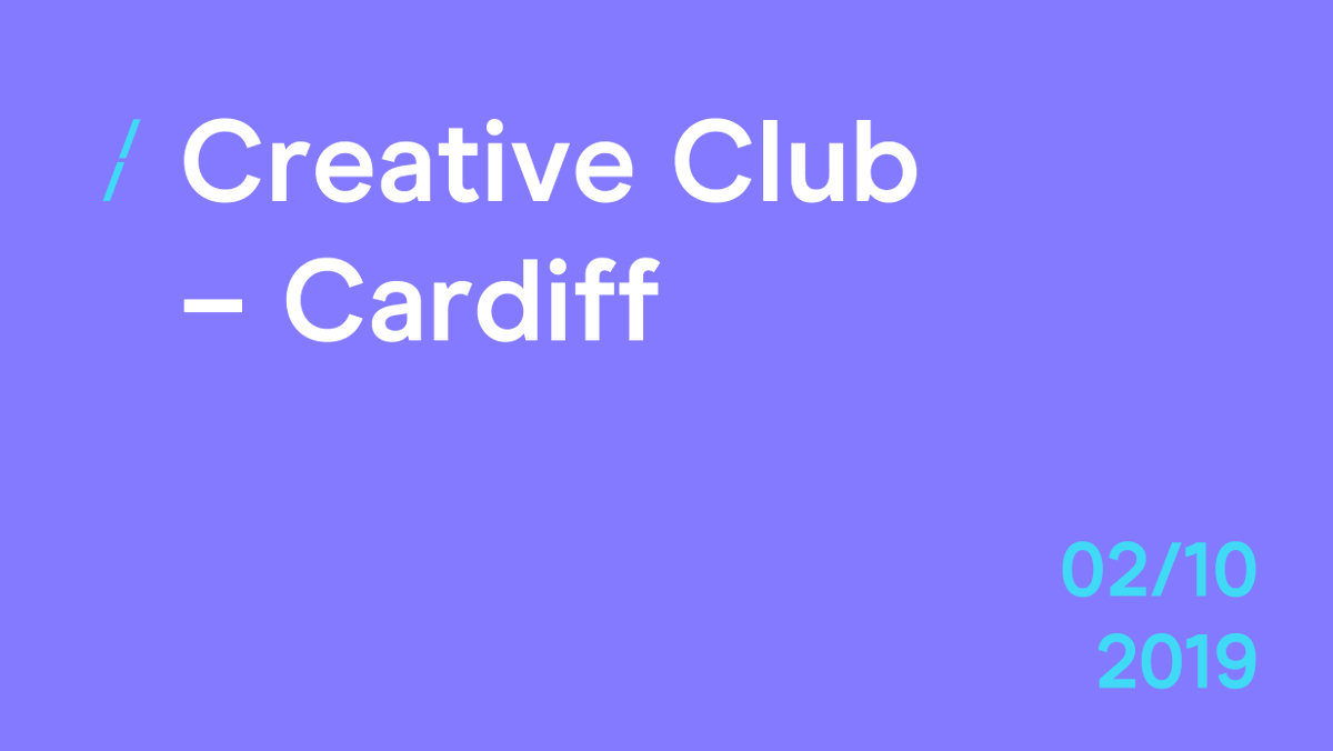 Meet, socialise and learn at our first Creative Club in #Cardiff. Join creatives throughout the city for creative chatter and insights from <a href="/spindogs/">Spindogs</a> 

ow.ly/IGNv50veNNC