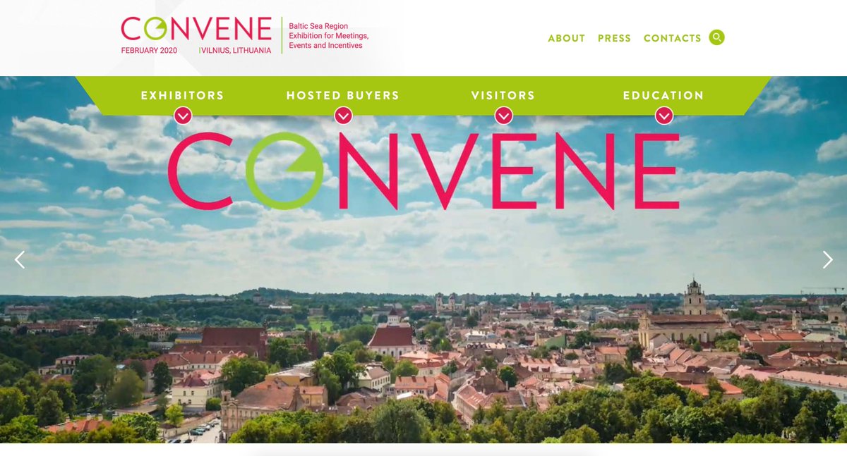 #CONVENE is an annual Meetings Industry business to business 2-day event for Baltic countries @ConveneVilnius Venue: Lithuanian Exhibition & Congress Center #LITEXPO #Vilnius #Lithuania February 2020 #baltic #MICE #CONVENE2020 @visitLithuania @LTtravelUSA convene.lt