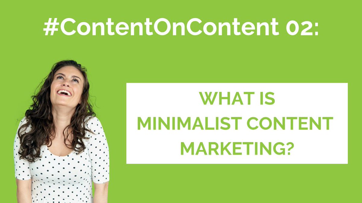thatbberg's tweet photo. I've gone ALL IN on minimalist #contentmarketing 📝 (even though I'm maximalist in SO many ways 💁🏻)
So what *is* minimalist content marketing, and why do I love it? Check out this episode of the #ContentOnContent show:- https://t.co/miHlQtZ6Y7 https://t.co/IwEA4Ed5fy
