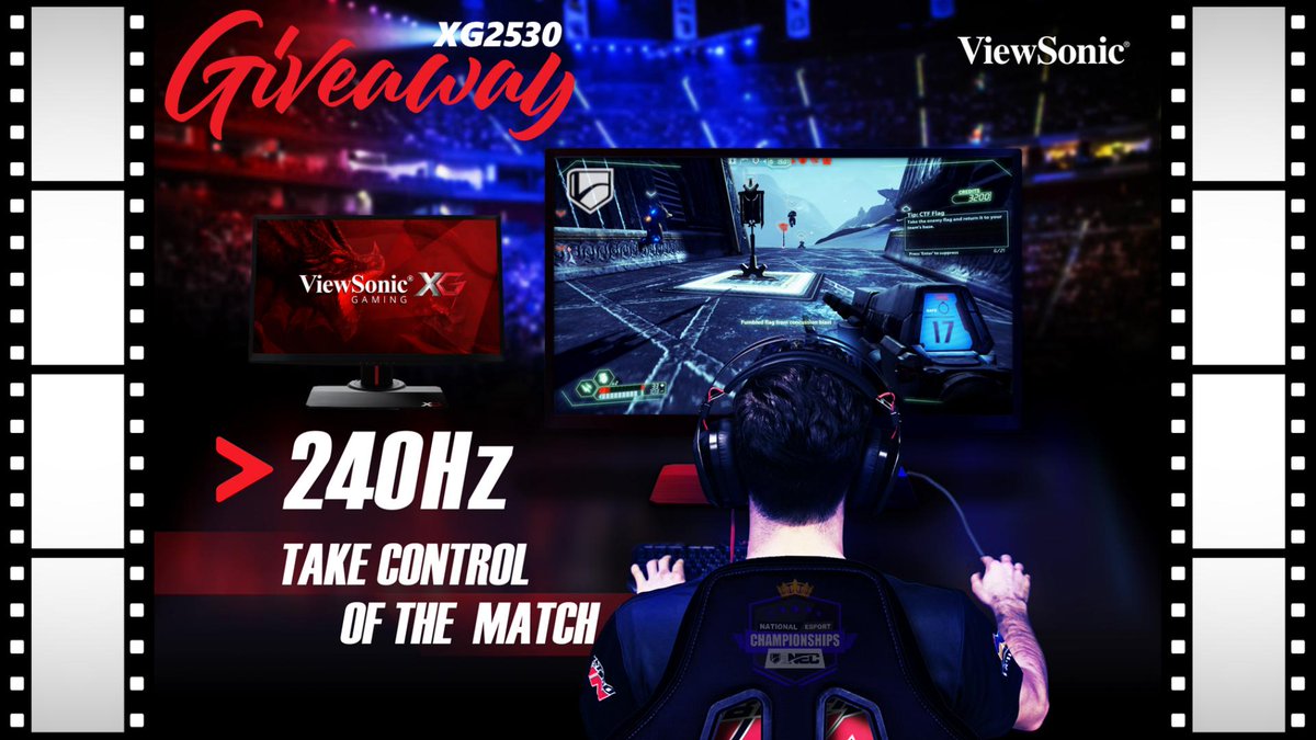 📍 GIVEAWAY 📍
<a href="/ViewSonic/">ViewSonic</a> &amp; die #myNEC Championships verlosen den Gaming-Monitor 🖥️ #XG2530 mit 240Hz. Jetzt am #Giveaway 🤩 teilnehmen :

gheed.com/giveaways/mzml-

#ViewSonic #SeeTheDifference #XGSeries
#Gewinnspiel #Esport #Gaming #Twitch