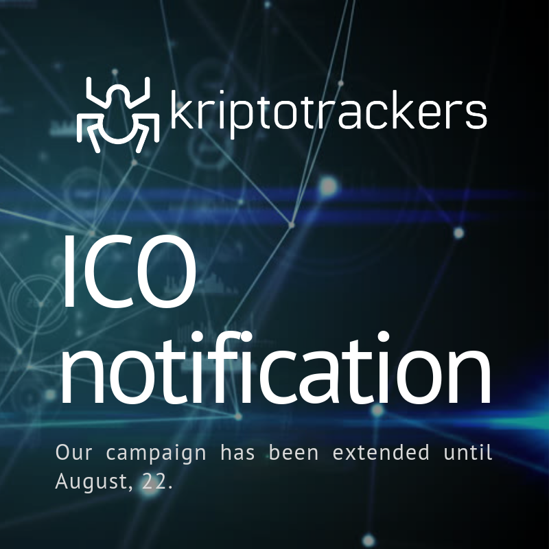 Kriptotrackers2's tweet photo. Notification: Our #ICO #campaign has been extended until August, 22.

Wait for the second phase.

https://t.co/11B5eR9ugT

#Kriptotrackers #Notification #BountyCampaign https://t.co/nGzT6WEns0