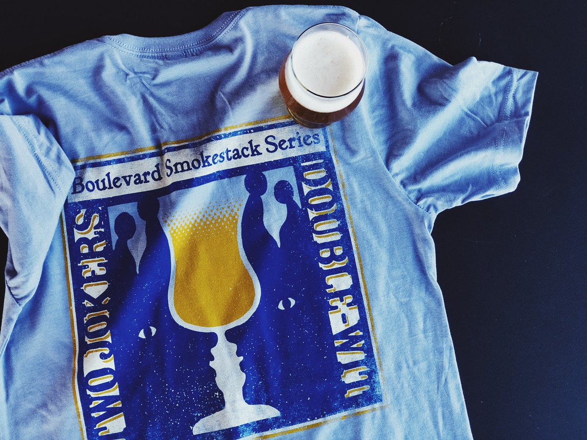 blvdtoursandrec's tweet image. Now Pouring in our Beer Hall &amp;amp; avaliable in 32oz crowlers to go: Two Jokers Double-Wit the latest beer to be brought back to life in honor of our 30th anniversary! We also have this exclusive Two-Jokers tee avaliable in our Gift Shop for $24.95.