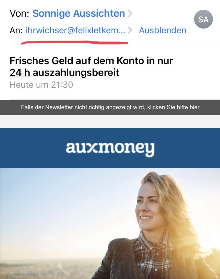 Auxmoney konto löschen