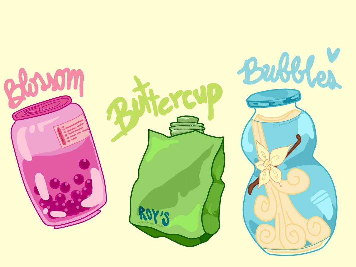 messymoon_'s tweet image. This is how I think the #PowerpuffGirls would get theirs drinks

#ppg #BlossomBubblesAndButtercup #drinks #FANART #digitalart