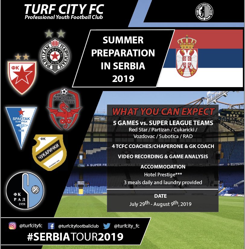 turfcity_fc's tweet photo. Summer preparation just started. Players from all over the world landed in Serbia 🇷🇸 #tcfc #turfcityfc @ Belgrade, Serbia https://t.co/94rjL1QtUz